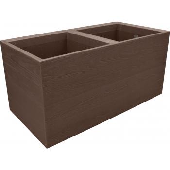 Doniczka Karo- Eco Coffee Espresso 80x40 + wkłady