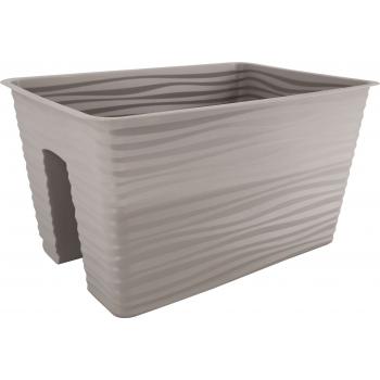 Skrzynka balkonowa Sahara 40cm- Jasno Szara