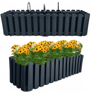 Skrzynka balkonowa Boardee Fencycase 600W + Haki-Antracyt