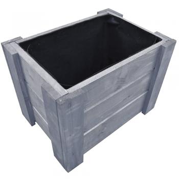 Drewniana donica doniczka z drewna 40cm-beton