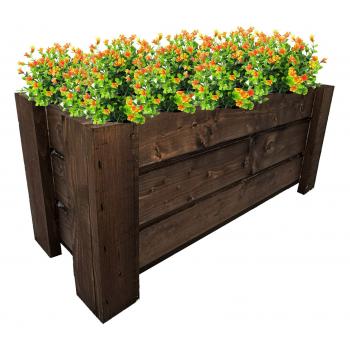 Drewniana donica-doniczka z drewna 80cm-palisander