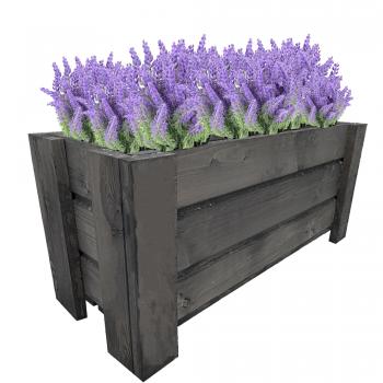 Drewniana donica-doniczka z drewna 80cm-beton