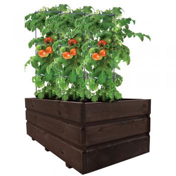 Drewniana donica-doniczka z drewna 80cm-palisander