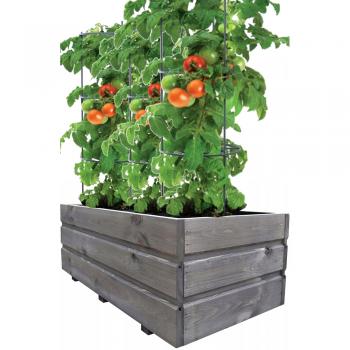Drewniana donica-doniczka z drewna 80cm-beton