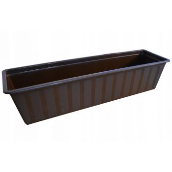 Skrzynka balkonowa + podstawka 60cm brąz
