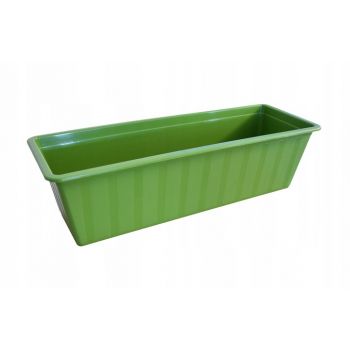 Skrzynka balkonowa +podstawka 50cm zielona