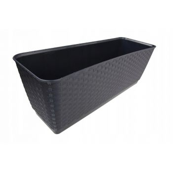 Skrzynka balkonowa Ratolla 40CM antracyt + uchwyty