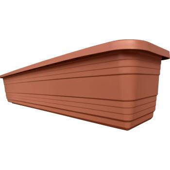 Skrzynka balkonowa- doniczka balkonowa Bona 80cm Ceglasta