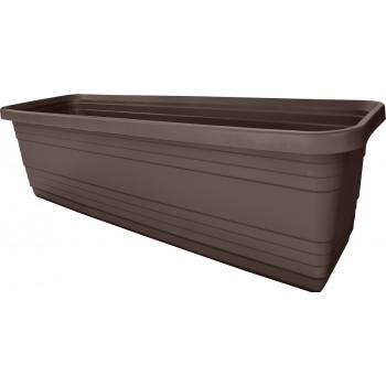 Skrzynka balkonowa Bona 50cm Brąz + haki