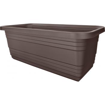 Skrzynka balkonowa- Bona 40cm Brąz + haki