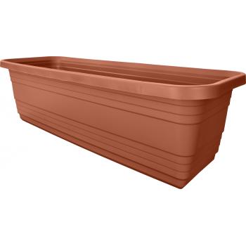 Skrzynka balkonowa Bona 50cm CEGLASTA + haki