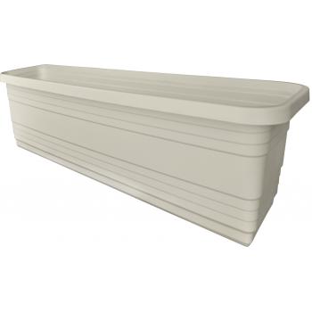 Skrzynka balkonowa- Bona 50cm Kremowa + haki
