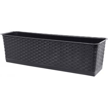 Skrzynka balkonowa - Ratolla 50cm antracyt + podstawka
