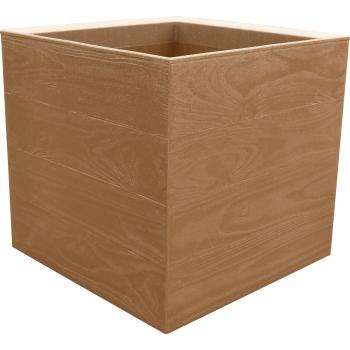 Doniczka Karo Eco Wood- Brązowa