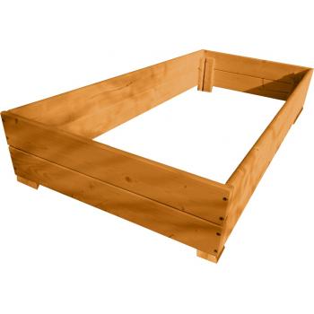 Drewniana piaskownica impregnowana 100x120 mahoń+ GRATIS