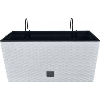 Doniczka Rato Case W DRC400W- biała + uchwyty
