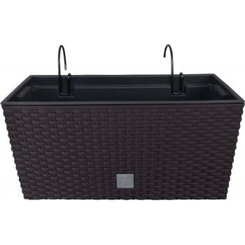Doniczka Rato Case W DRC400W- brąz + uchwyty