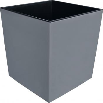 Doniczka lamela juka 19x19/19h+wkład szary beton