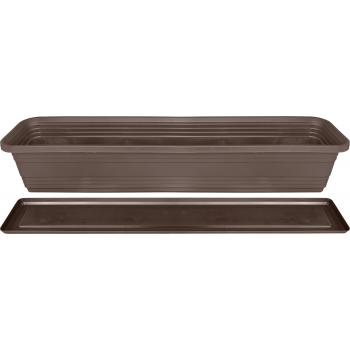 Skrzynka Balkonowa Bona+ Podstawka 80cm brąz
