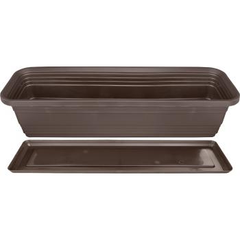 Skrzynka Balkonowa Bona+ Podstawka 60cm brązowa