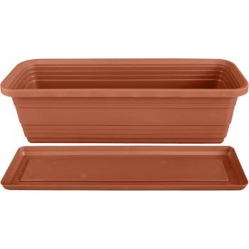 Skrzynka Balkonowa Bona+ Podstawka 50cm terakota