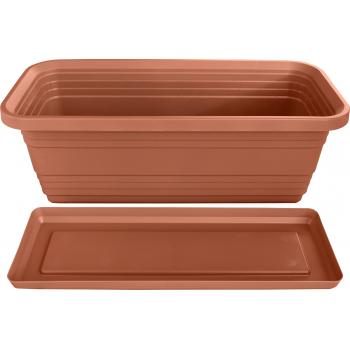 Skrzynka Balkonowa Bona+ Podstawka 40cm terakota