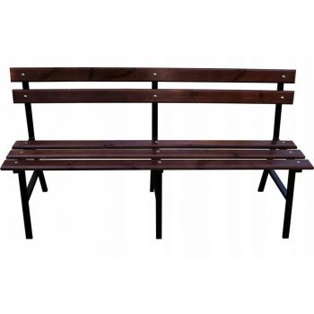 Ławka ogrodowa 150 cm- ciemna