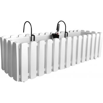 Skrzynka balkonowa Boardee Fencycase 600W + Haki-Biała