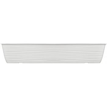 Skrzynka Balkonowa Sahara + podstawka - 80cm biała
