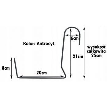 Uchwyt skrzynek balkonowych- antracyt