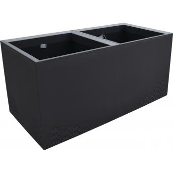 Doniczka Karo Eco- Antracyt 80x40 + wkłady